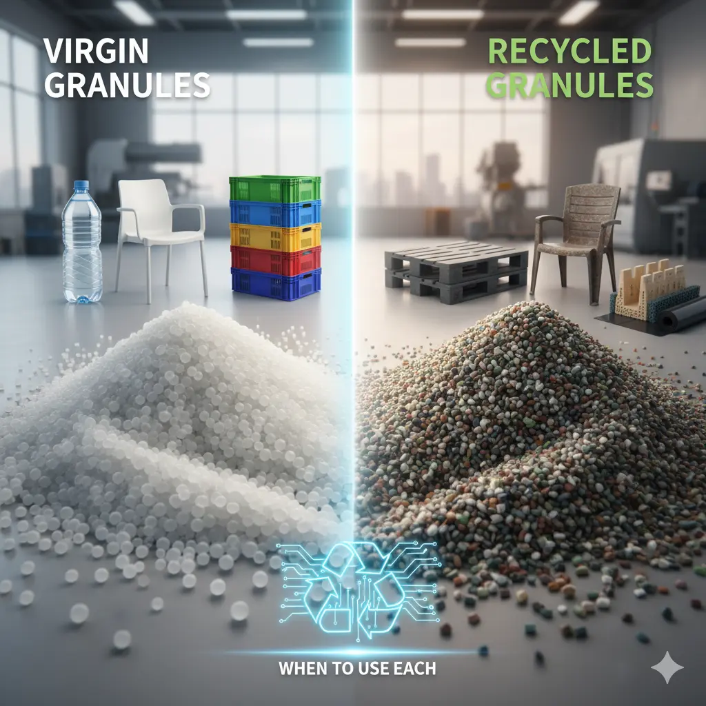 Virgin vs Recycled Granules: Key Differences and When to Use Each
