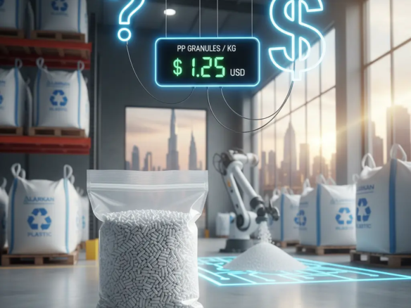 What is the price of PP granules per kg?