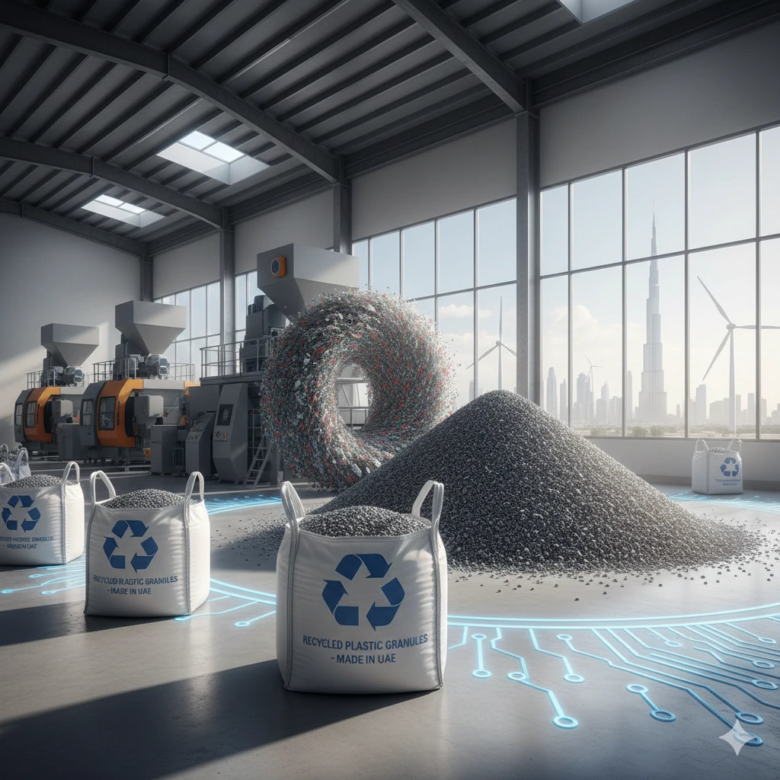 الحبيبات البلاستيكية المعاد تدويرها في الإمارات